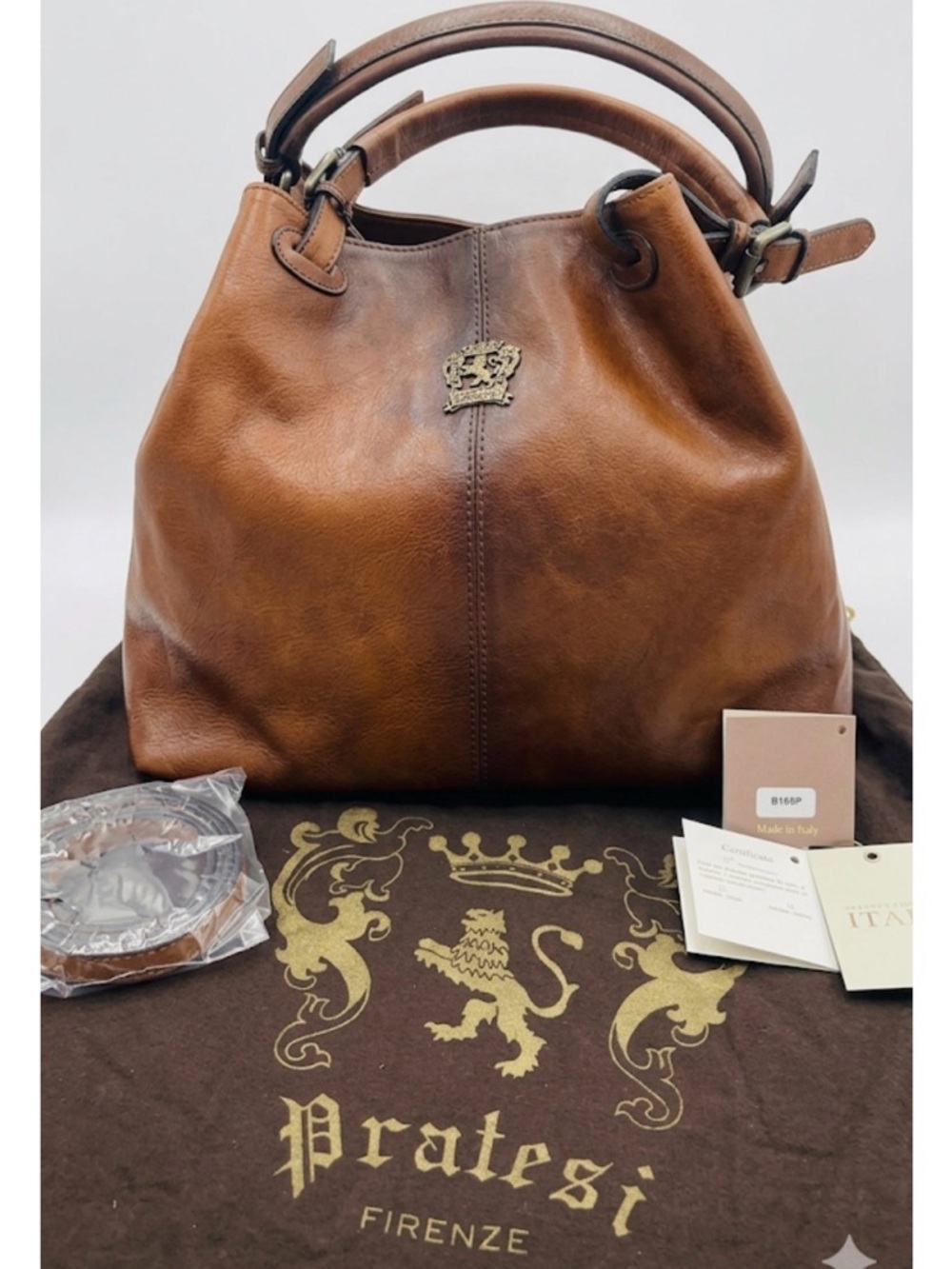 Pratesi Firenze Tan Leather Bag